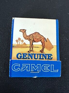 Oster Imposter Matchbook Cover in Blue, Brown & Cream
